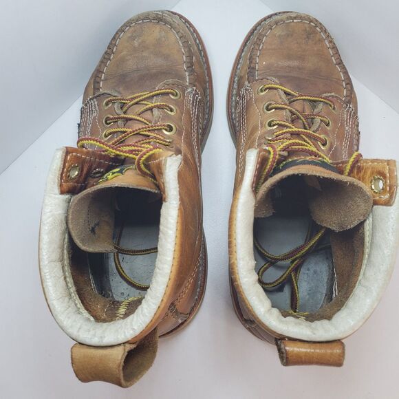 Thorogood American Heritage 6” Moc Toe Work Boots for Mens 6.5 Wm 8 Distressed - Picture 7 of 9